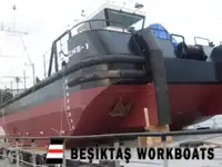 SHALLOW DRAFT MULTICAT  WORKBOAT WITH DECK CRANE AND LARGE DECK SPACE
